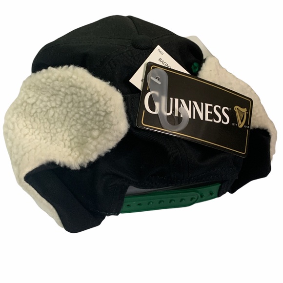 Guinness 1759 Black Rare Hat with Side Ear Cover!! Brand New - Picture 2 of 5
